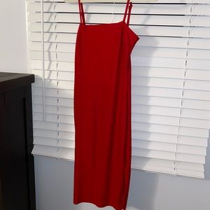 Sexy red cocktail dress